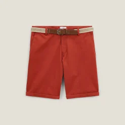 Jules Bermuda chino uni avec ceinture- Short & Bermuda