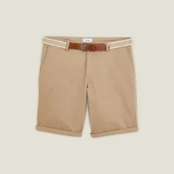 Jules Bermuda chino uni avec ceinture- Short & Bermuda