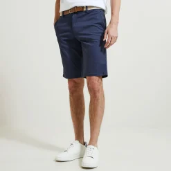 Jules Bermuda chino uni avec ceinture- Short & Bermuda
