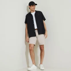 Jules Bermuda chino uni avec ceinture- Short & Bermuda