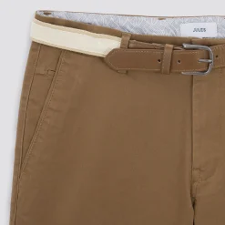 Jules Bermuda chino uni avec ceinture- Short & Bermuda