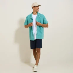 Jules Bermuda uni en coton lin- Short & Bermuda