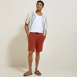 Jules Bermuda uni en coton lin- Short & Bermuda