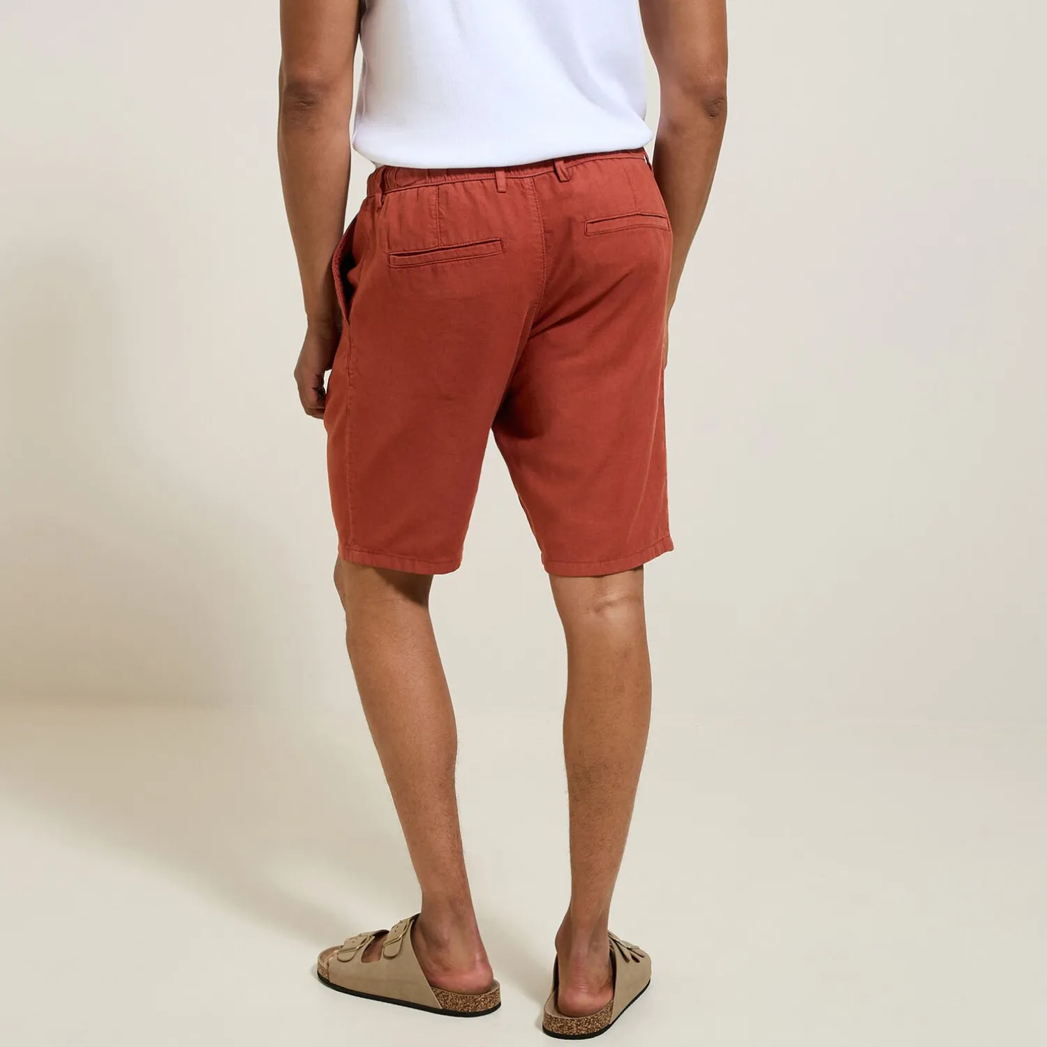Jules Bermuda uni en coton lin- Short & Bermuda