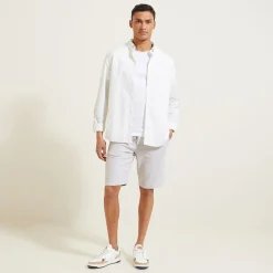 Jules Bermuda uni en coton lin- Short & Bermuda