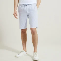 Jules Bermuda uni en coton lin- Short & Bermuda