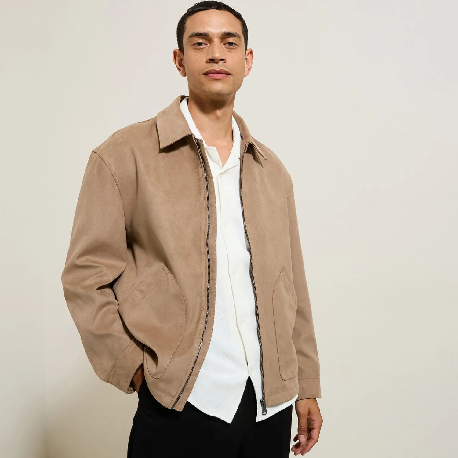 Jules Blouson aspect velours col chemise- Smart Casual|Manteau & Blouson