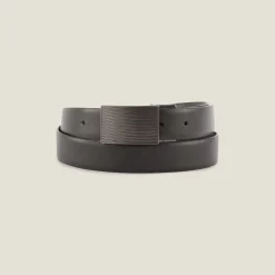 Jules Ceinture en cuir saffiano avec plaque- Ceinture Et Bretelles|Ceinture & Bretelles