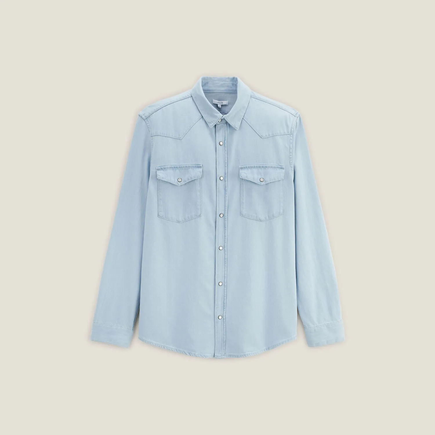 Jules Chemise en coton denim western- Chemise