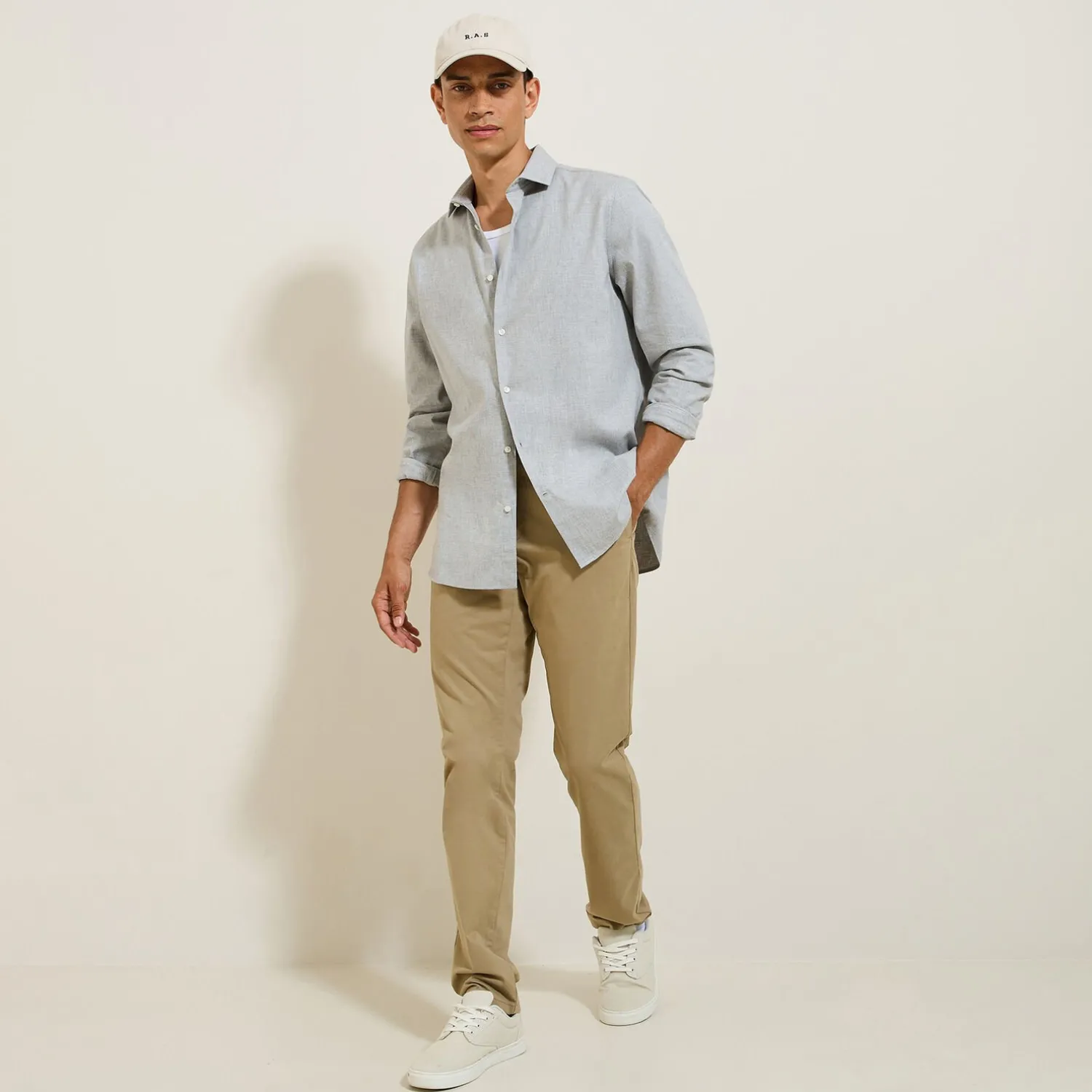 Jules Chemise en coton flanelle slim- Smart Casual|Chemise Formelle