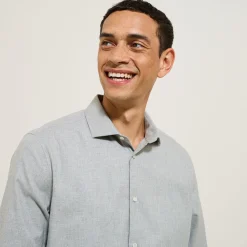 Jules Chemise en coton flanelle slim- Smart Casual|Chemise Formelle