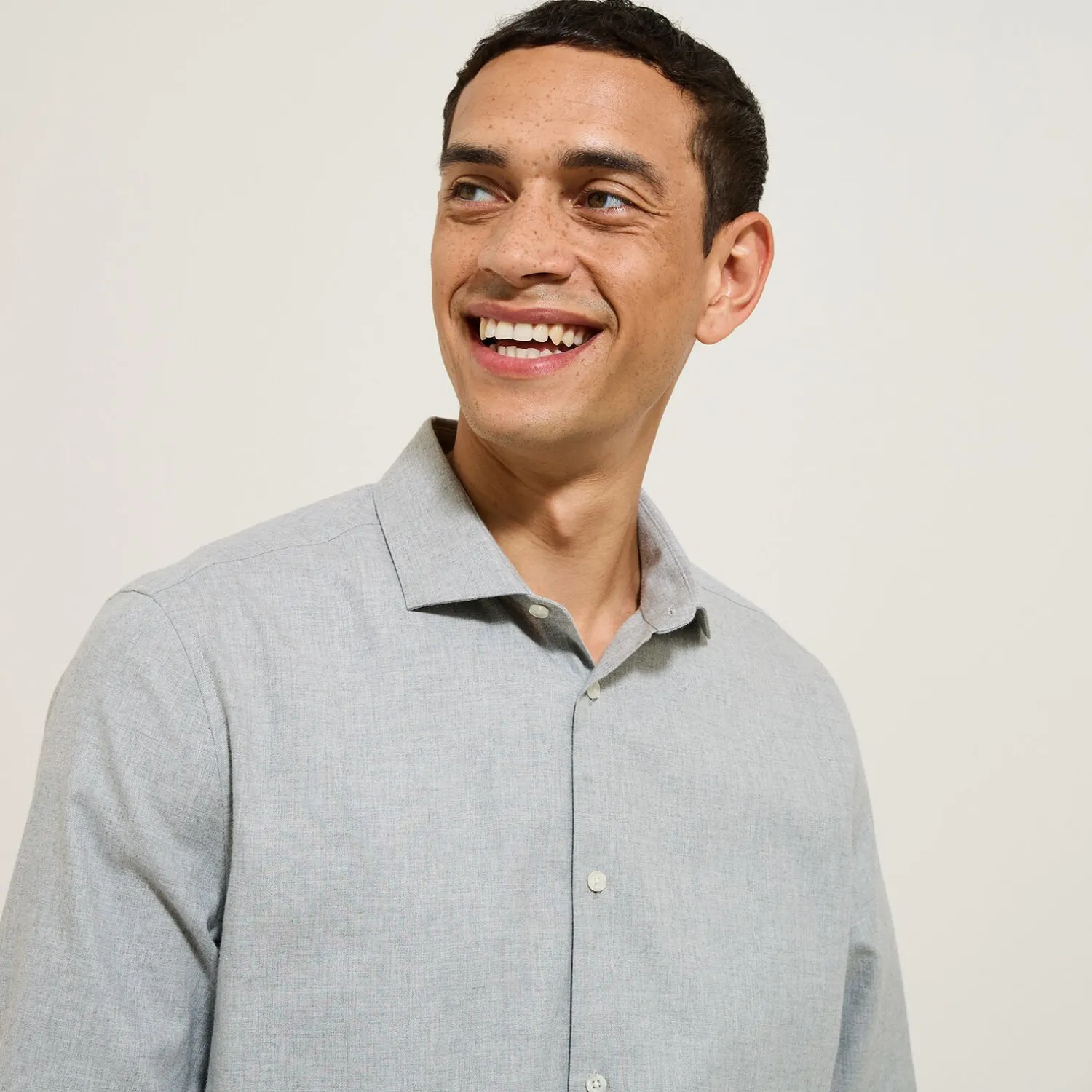 Jules Chemise en coton flanelle slim- Smart Casual|Chemise Formelle