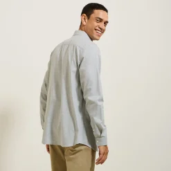 Jules Chemise en coton flanelle slim- Smart Casual|Chemise Formelle