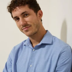 Jules Chemise en coton flanelle slim- Smart Casual|Chemise Formelle