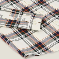 Jules Chemise en coton flanelle à carreaux- Chemise