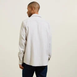 Jules Chemise en coton flanelle col classique- Chemise