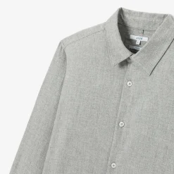 Jules Chemise en coton flanelle col classique- Chemise