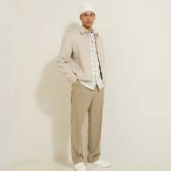 Jules Chemise en coton flanelle à carreaux- Chemise