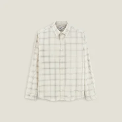 Jules Chemise en coton flanelle à carreaux- Chemise