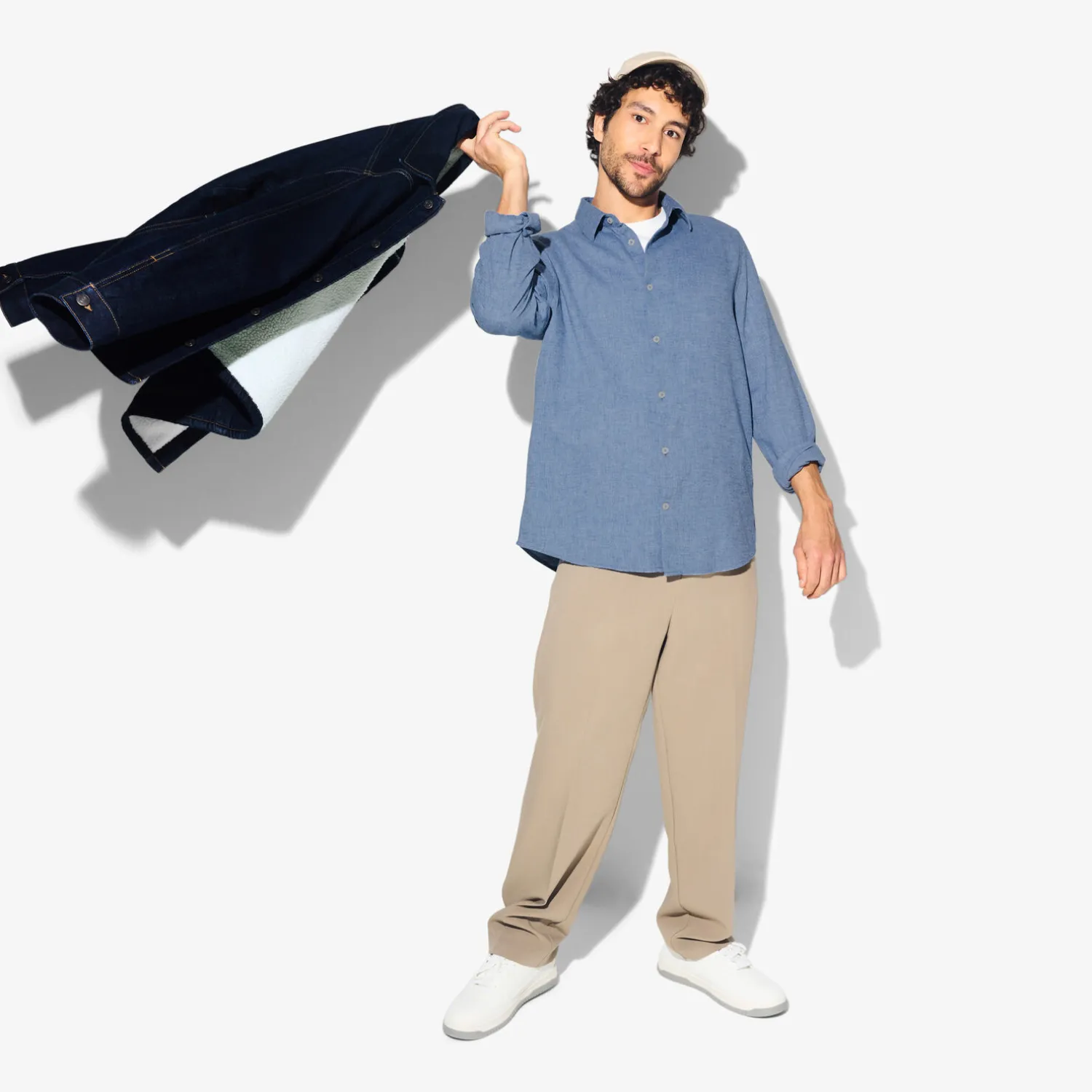 Jules Chemise en coton flanelle col classique- Chemise