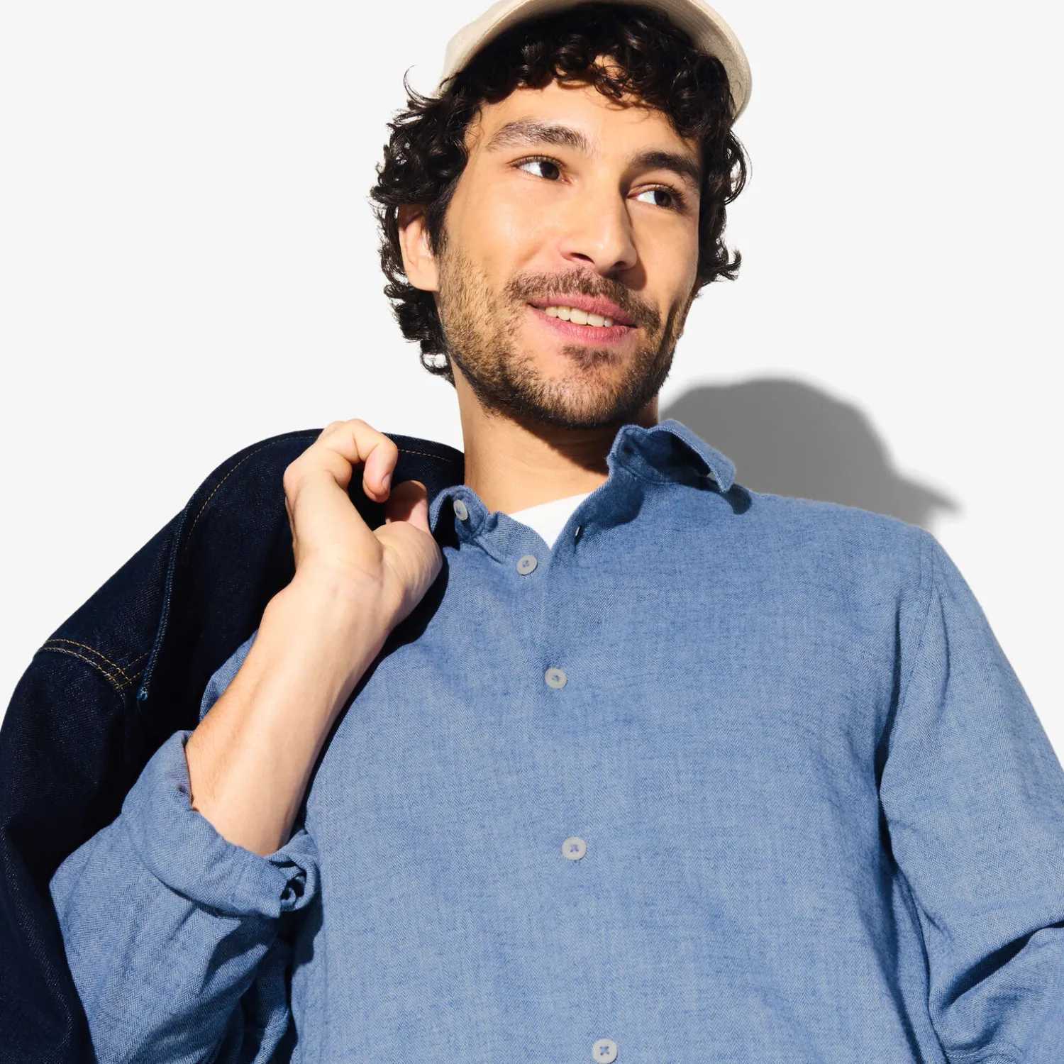 Jules Chemise en coton flanelle col classique- Chemise