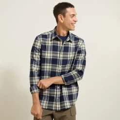 Jules Chemise en coton flanelle à carreaux- Chemise