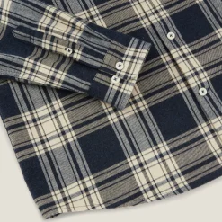 Jules Chemise en coton flanelle à carreaux- Chemise