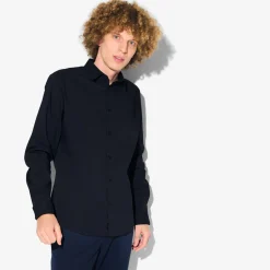 Jules Chemise en coton flanelle col classique- Chemise