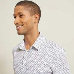 Jules Chemise en coton imprimé géométrique- Chemise Formelle|Chemise