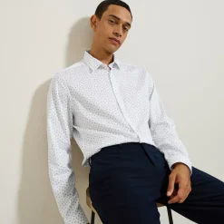 Jules Chemise en coton imprimé géométrique- Chemise Formelle|Chemise