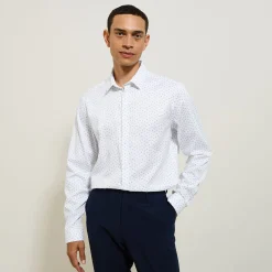 Jules Chemise en coton imprimé géométrique- Chemise Formelle|Chemise