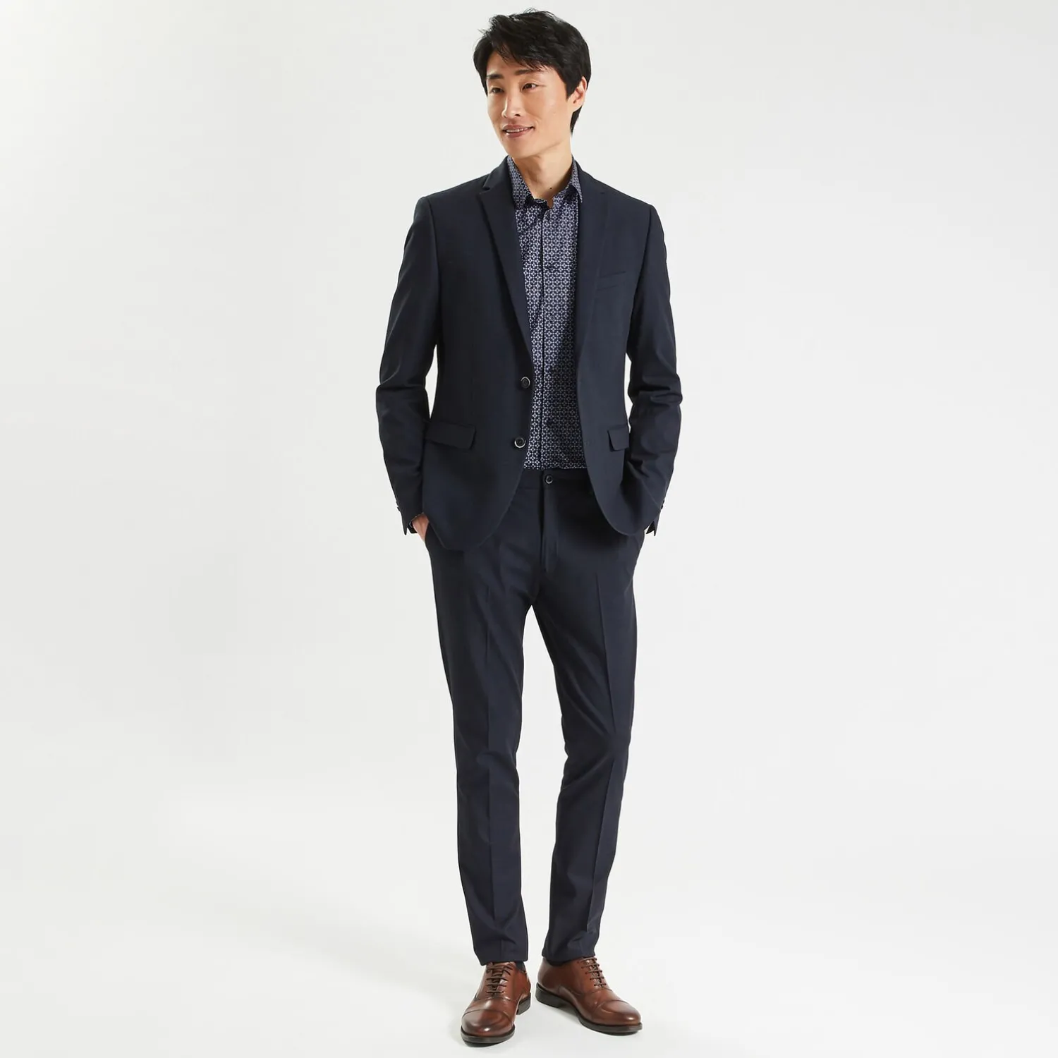 Jules Chemise en coton imprimé géométrique- Chemise Formelle|Chemise