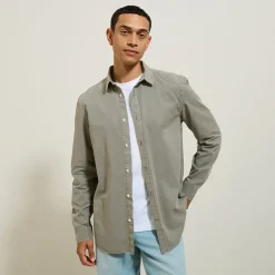 Jules Chemise en coton lyocell col boutonné- Chemise