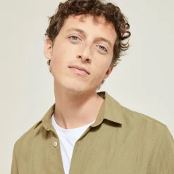 Jules Chemise en coton matière texturée- Chemise