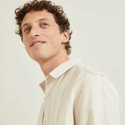 Jules Chemise en coton matière texturée- Chemise