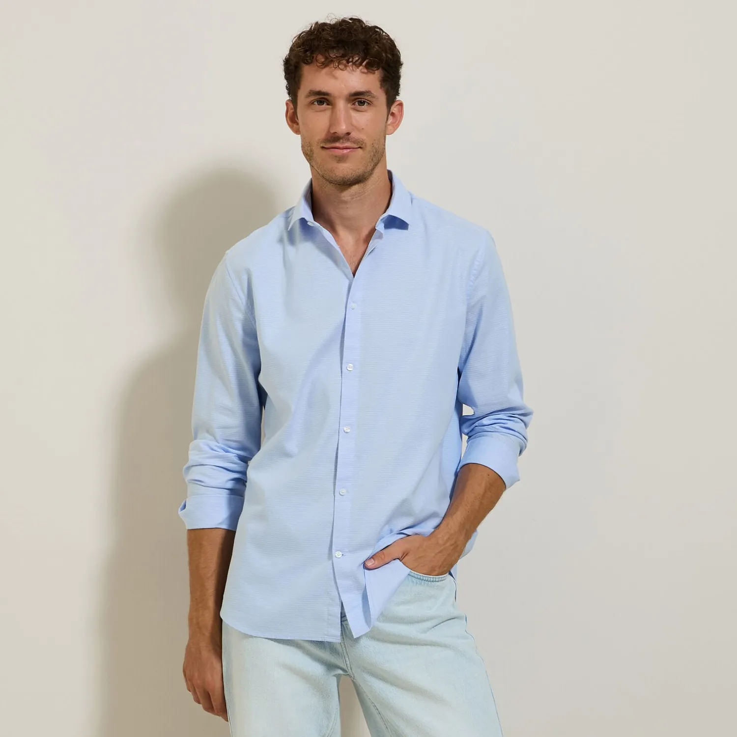 Jules Chemise en coton petits motifs- Chemise Formelle|Chemise