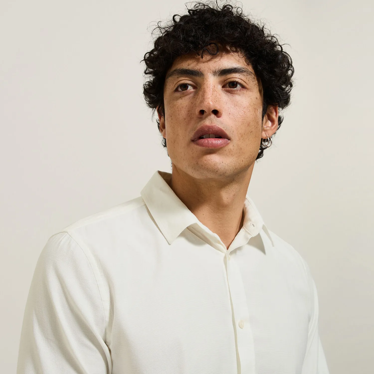 Jules Chemise en coton piqué unie- Chemise