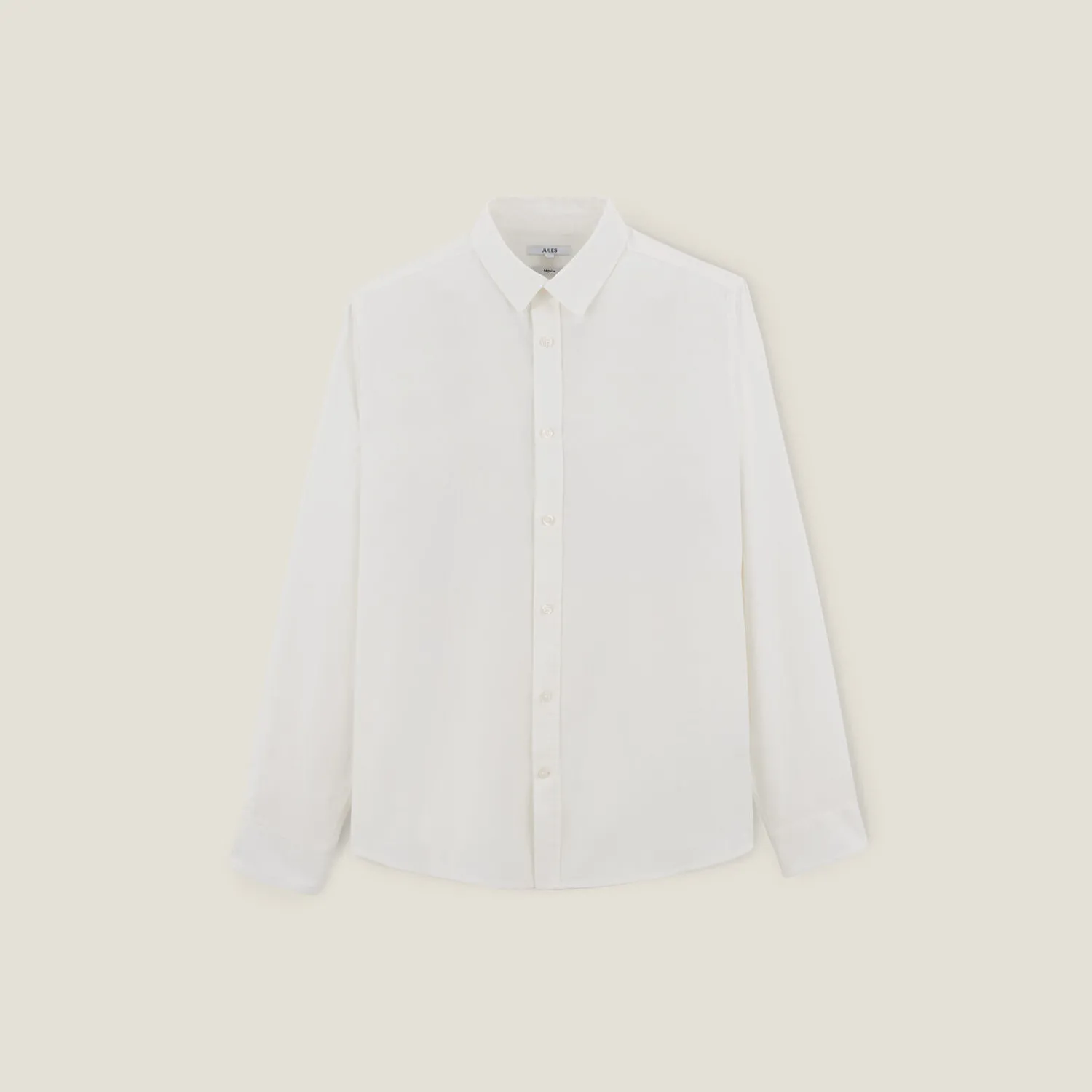 Jules Chemise en coton piqué unie- Chemise