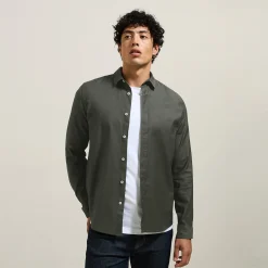 Jules Chemise en coton piqué unie- Chemise