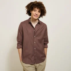 Jules Chemise en coton piqué unie- Chemise