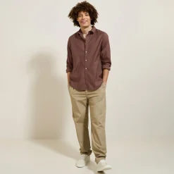 Jules Chemise en coton piqué unie- Chemise