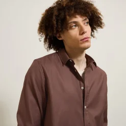 Jules Chemise en coton piqué unie- Chemise