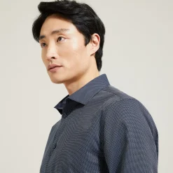 Jules Chemise en coton sans repassage micro point- Collection Mariage|Chemise Repassage Facile