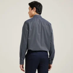 Jules Chemise en coton sans repassage micro point- Collection Mariage|Chemise Repassage Facile