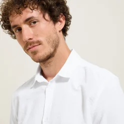 Jules Chemise en coton seersucker rayée- Smart Casual|Chemise Formelle