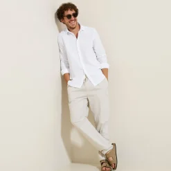 Jules Chemise en coton seersucker rayée- Smart Casual|Chemise Formelle