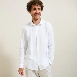 Jules Chemise en coton seersucker rayée- Smart Casual|Chemise Formelle