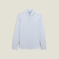 Jules Chemise en coton seersucker rayée- Smart Casual|Chemise Formelle