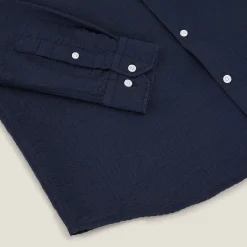 Jules Chemise en coton seersucker rayée- Smart Casual|Chemise Formelle