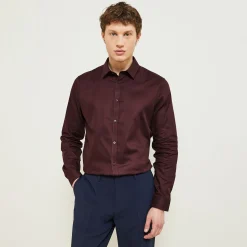 Jules Chemise en coton unie- Collection Mariage|Chemise Formelle